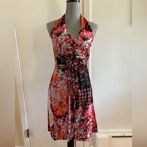 Banana Republic cotton halter wrap dress